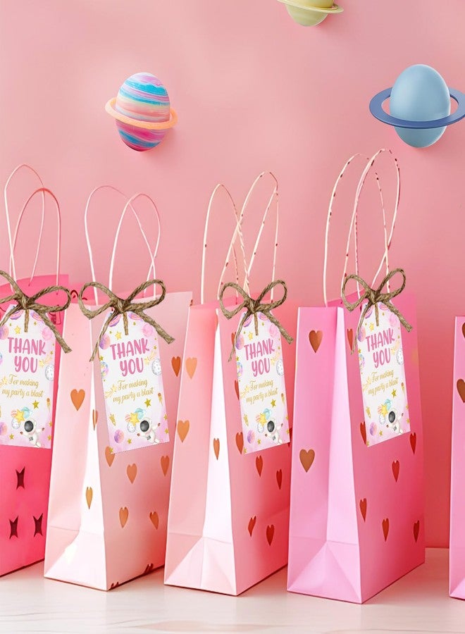 Serencatcher Outer Space Thank You Tags, 50pcs Astronaut Party Favors Thank You for Making My Party A Blast Solar System Gift Tags with String for Girl Space Themed Birthday Baby Shower Decorations - Image 5